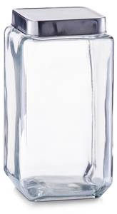 Vorratsglas m. Edelstahldeckel, 2000ml Glas - 11 x 23 x 11 cm