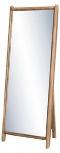 Miroir sur pieds en pin recyclé Marron - Bois massif - 8 x 165 x 62 cm
