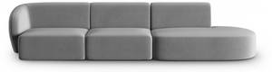 modulares Sofa SHANE 4 Sitzplätze Grau