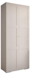 Armoire à portes battantes Man Ryf 10 Doré - Blanc - 2 porte