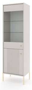 Vitrinenschrank ISEO SC54 2D Beige - Gold