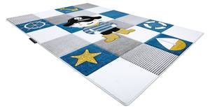 Tapis Petit Corsair Pirate Navire Ancr Bleu - Matière plastique - Textile - 180 x 1 x 270 cm