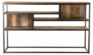4-Ebenen-Konsole aus recyceltem Teakholz Braun - Massivholz - 35 x 91 x 150 cm
