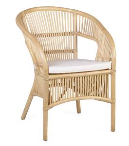 SESSEL AUS RATTAN 60 x 67 x 81 Beige - Rattan - 60 x 81 x 67 cm