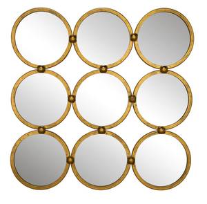 Wandspiegel Pieces of Me Gold - Metall - 70 x 70 x 3 cm