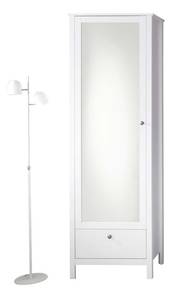 l' armoire Orla Blanc - En partie en bois massif - 62 x 192 x 38 cm