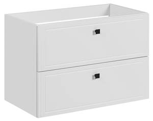 Schrank unter waschbecken HAVANA CUW80 Weiß - Holzwerkstoff - Kunststoff - 80 x 57 x 46 cm