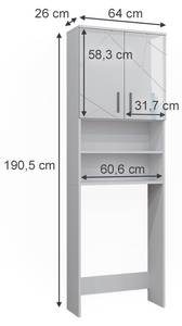 Armoire pour machine à laver Irma 41576 Blanc