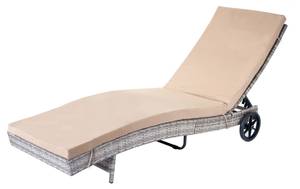 Chaise longue D80 Beige - Gris