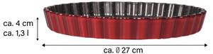 QUICHE - UND TARTEFORM 21550 Rot - Glas - 26 x 4 x 27 cm