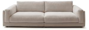 Big Sofa RAINA Taupe - Breite: 254 cm - Textil