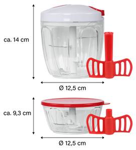 Multi-Zerkleinerer 18847  9-teilig Rot