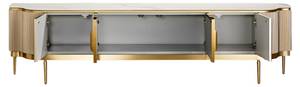 Tv lowboard STILIG RTV200 4D Gold - Holzwerkstoff - Kunststoff - 200 x 52 x 40 cm