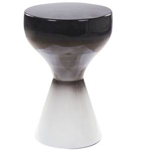 Table d'appoint TIBITO Noir - Blanc - Métal - 30 x 45 x 30 cm