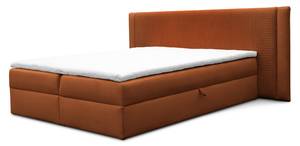 Boxspringbett CEDRIC Rotbraun - Breite: 214 cm