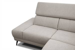 Relax-Ecksofa 4-Sitzer Matera Beige - Ecke davorstehend links - Longchair davorstehend links - Ottomane davorstehend links