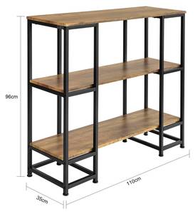 Table Console FSB33-F Marron - Bois manufacturé - 110 x 96 x 35 cm