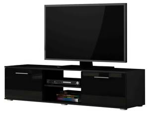 TV-Lowboard Soho S04 Schwarz - Hochglanz Schwarz