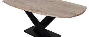 Table DANALI Noir - Bois manufacturé - 100 x 76 x 200 cm