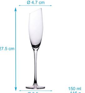 Champagner Sekt Glas Set MALO (4-tlg.) Durchscheinend - Anzahl Teile im Set: 4