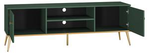 Meuble tv FORT RTV160 2D Vert - Bois manufacturé - Matière plastique - 160 x 53 x 40 cm