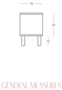 TV-Lowboard Malaret Massivholz - Holzart/Dekor - 180 x 50 x 35 cm