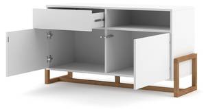 Buffet Bas Oslo Blanc - Bois manufacturé - 42 x 65 x 120 cm