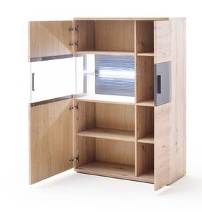 Wohnzimmer Claas 32 (5-teilig) Braun - Holzwerkstoff - Kunststoff - 490 x 198 x 50 cm