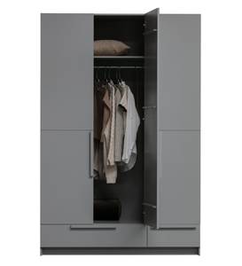 Kleiderschrank Pure Grau - Massivholz - Holzart/Dekor - 142 x 215 x 60 cm