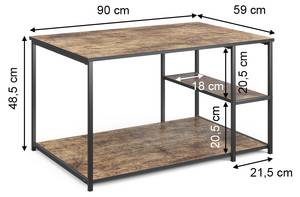 Couchtisch Fyrk Braun - Holzwerkstoff - 49 x 90 x 59 cm