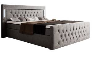 Boxspringbett Elegance Grau - Breite: 140 cm - H4