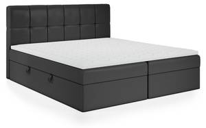 Boxspringbett Mokpo Marmor Schwarz Dekor - Breite: 204 cm