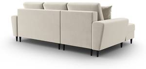 Schlaf-Ecksofa + Box MOGHAN 4 Sitzplätze Beige