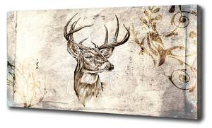 Wandbild Hirsch 100 x 50 cm