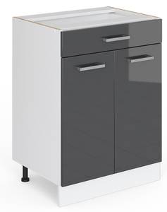 Meuble cuisine R-Line 29242 Anthracite brillant - Blanc