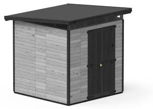 Holz Gartenhaus StrongBox XL Grau