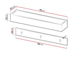 Kleiderhakenbretter Simply Weiß