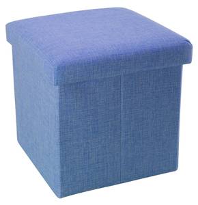 Sitzhocker Sitzwürfel Fußhocker Hocker Blau - Textil - 30 x 30 x 30 cm