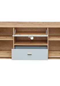 Wohnzimmer Valente 52 (5-teilig) Grau - Holzwerkstoff - Holzart/Dekor - 490 x 202 x 48 cm