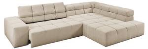 Ecksofa NEVADA Beige - Höhe: 70 cm - Armlehne davorstehend rechts - Ecke davorstehend rechts