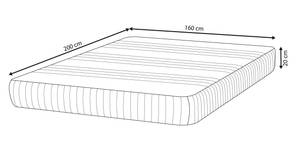 Matelas HAPPINESS Largeur : 160 cm - D2 souple