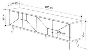 Meuble TV Dune Blanc