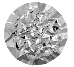 Wanddeko Metall Spiel der Elemente Silber - Metall - 80 x 80 x 7 cm