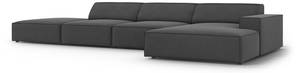 Ecksofa JODIE 5 Sitzplätze Grau