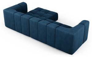 modulares Ecksofa SERENA 3 Sitzplätze Hochglanz Nachtblau