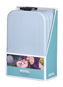 Bento-Lunchbox Take a Break Midi Blau - Kunststoff - 12 x 7 x 19 cm