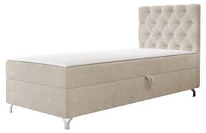 Einzelbett Chester Links Beige - Breite: 90 cm