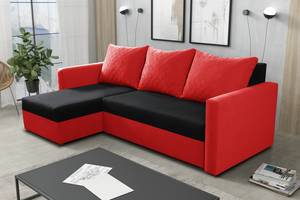 Ecksofa ANGLE Rot - Ecke davorstehend links