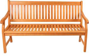 New Jersey 2-Sitzer Gartenbank Holzbank Braun - Holzwerkstoff - 120 x 90 x 68 cm