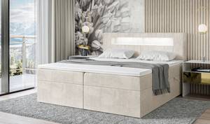 Boxspringbett Aspin Creme - Breite: 180 cm - H4